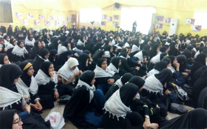 حضور دانش آموزان دختر واحدهای آموزشی ملارد در سرزمین های ایثار و شهادت