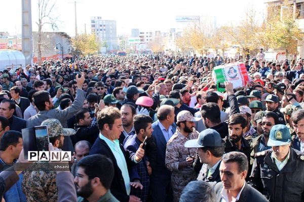 تشییع پیکر مطهر شهید حادثه تروریستی چابهار در یاسوج