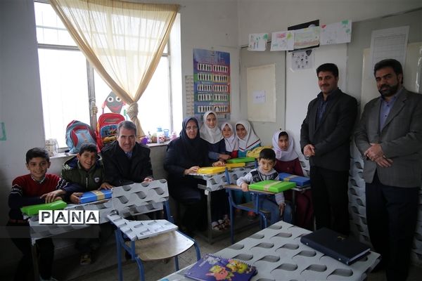 بازدید معاون مدیرکل و مدیر آموزش و پرورش میانه از مدارس روستایی