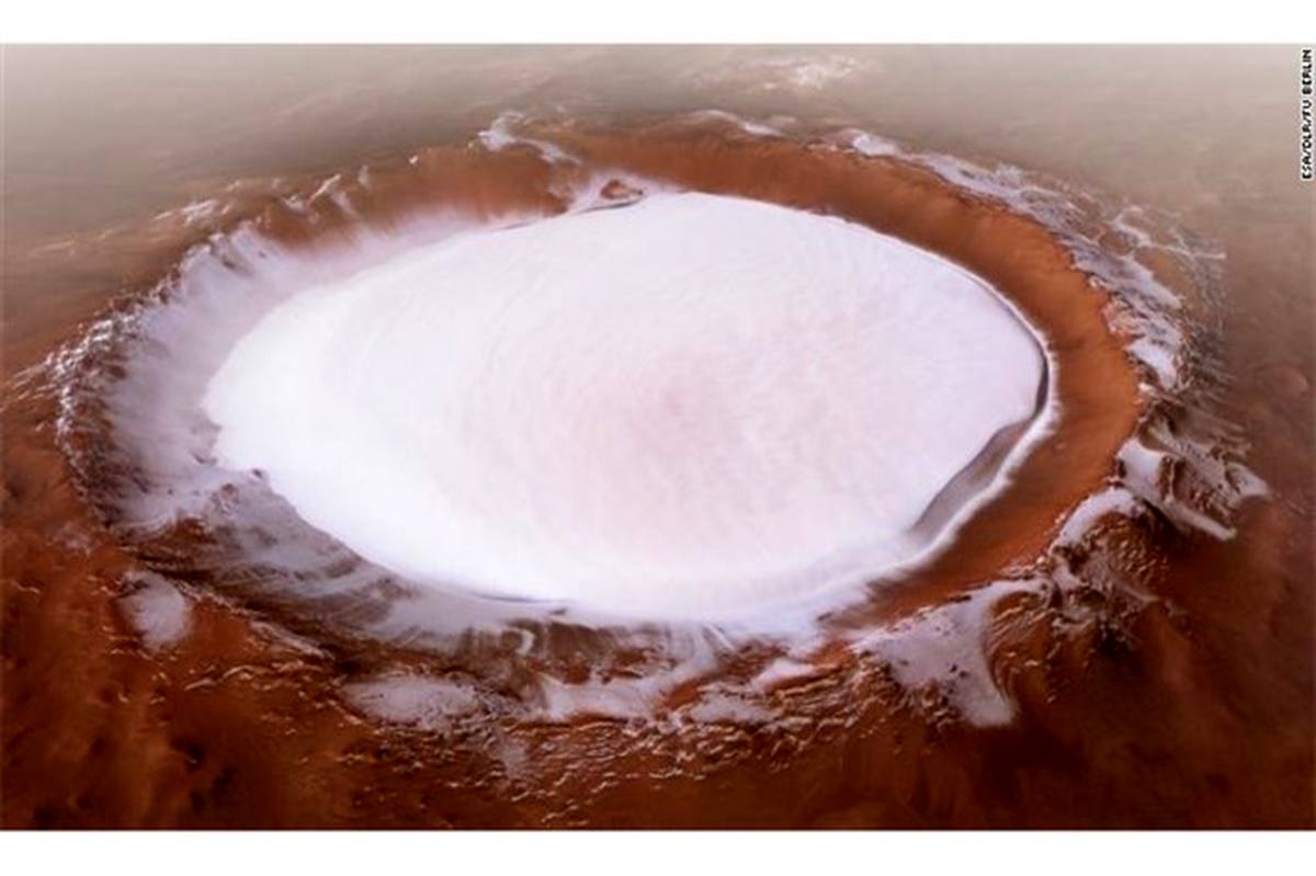 آتشفشان یخی کورولف در مریخ +تصویر