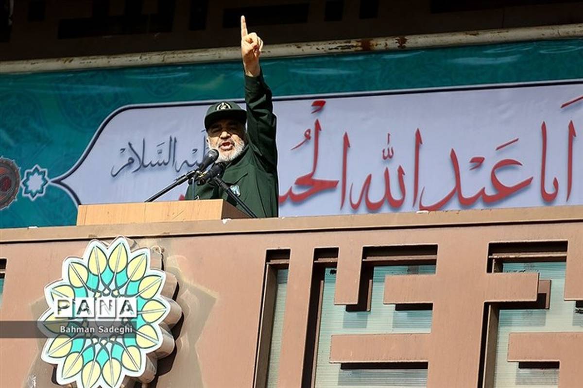 سردار سلامی در مراسم ۹ دی  تهران: عقل استراتژیک آمریکا زوال یافته است