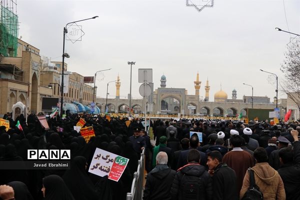 راهپیمایی 9 دی در مشهد