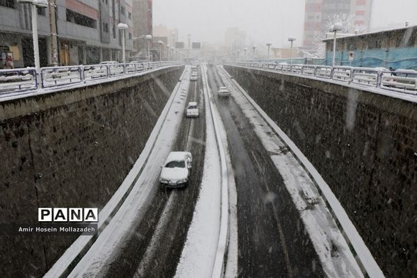 اولین برف زمستانی در ارومیه