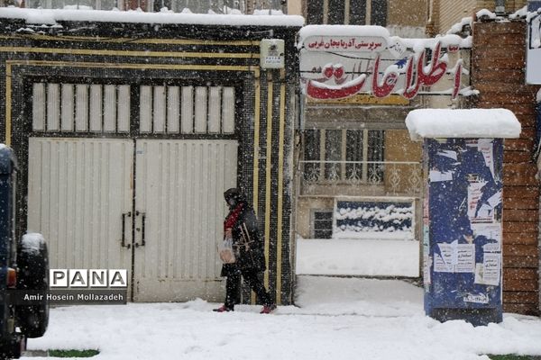 اولین برف زمستانی در ارومیه