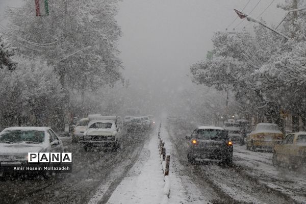 اولین برف زمستانی در ارومیه