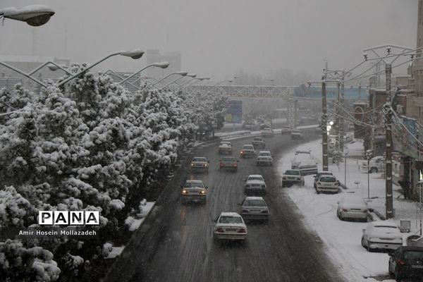 اولین برف زمستانی در ارومیه