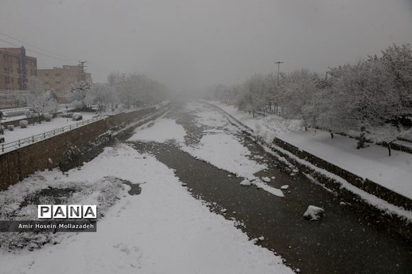اولین برف زمستانی در ارومیه