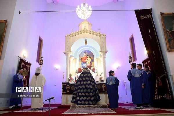 مراسم جشن سال نو ارامنه در کلیسای تارگمانچاتس مقدس