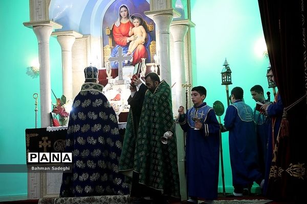 مراسم جشن سال نو ارامنه در کلیسای تارگمانچاتس مقدس