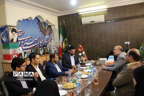 دیدار مدیر سازمان دانش‌آموزی سیستان و بلوچستان با رئیس اتحادیه انجمن‌های اسلامی دانش‌آموزان