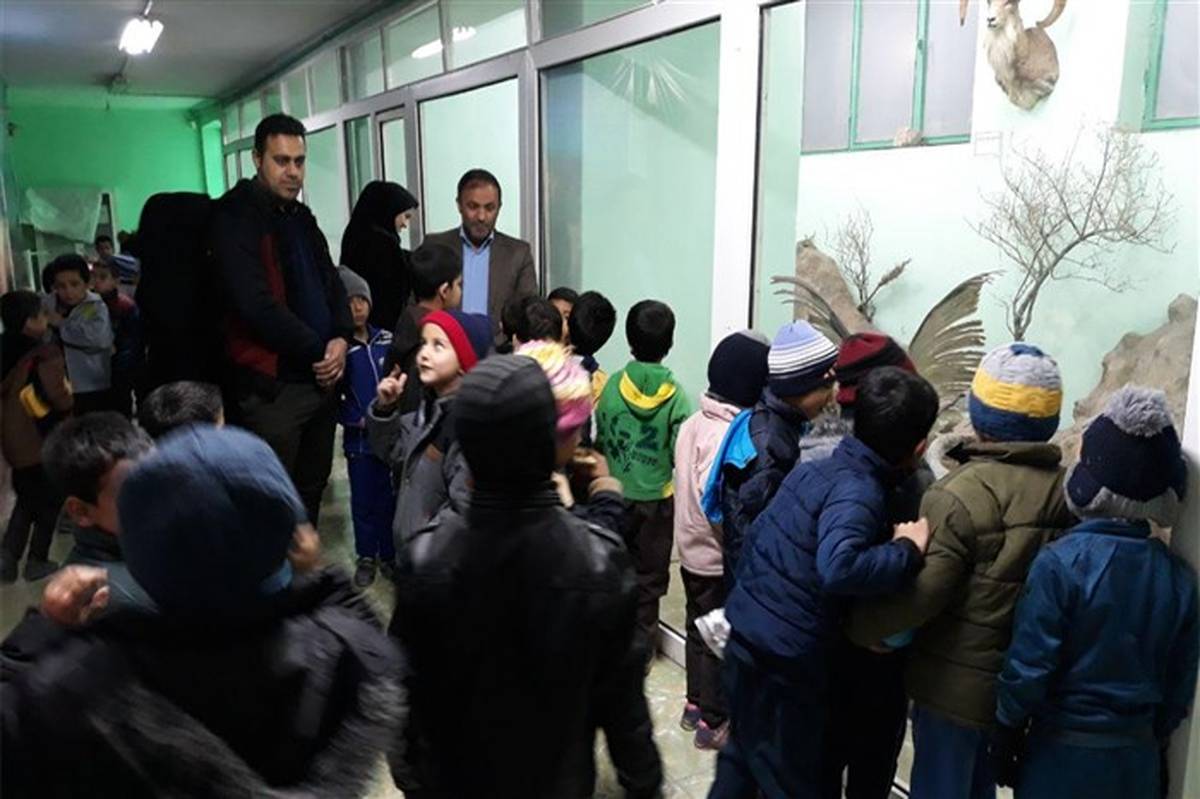 بازدید دانش‌آموزان پیشتاز از موزه حیات وحش سازمان دانش‌آموزی استان سمنان