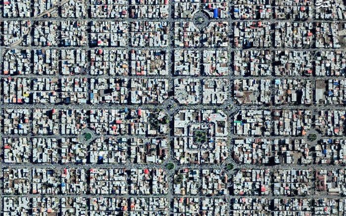 تصویر هوایی از منظم‌ترین شهر ایران