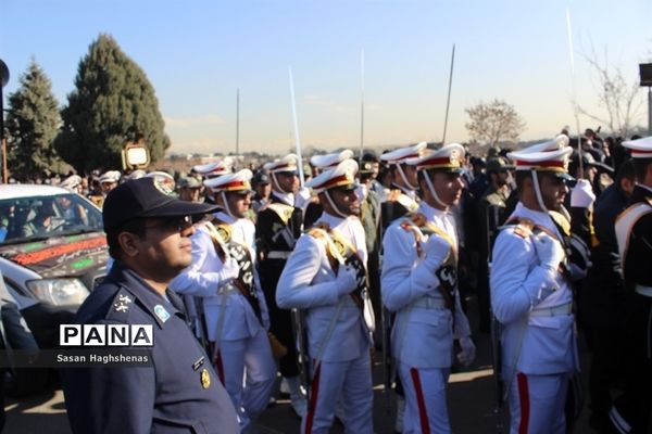 مراسم تشییع پیکر شهدای سانحه هوایی هواپیمای  بوئینگ ۷۰۷ ارتش جمهوری اسلامی ایران