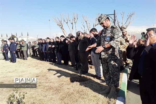 مراسم تشییع پیکر شهدای سانحه هوایی هواپیمای  بوئینگ ۷۰۷ ارتش جمهوری اسلامی ایران