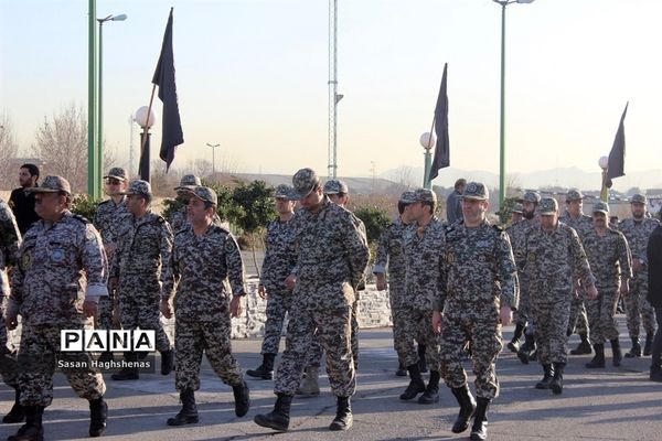 مراسم تشییع پیکر شهدای سانحه هوایی هواپیمای  بوئینگ ۷۰۷ ارتش جمهوری اسلامی ایران