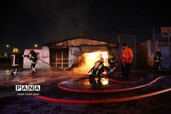 آتش‌سوزی در کارگاه شارژ سیلندرهای گاز مایع