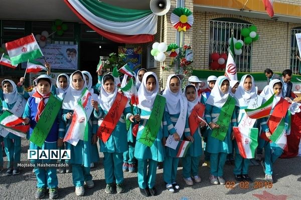 جشن انقلاب در شیب‌کوه استان فارس