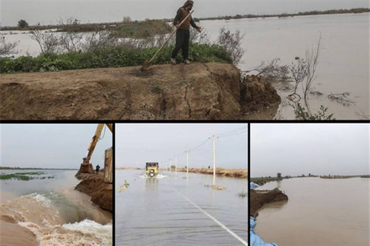 آخرین وضعیت بارندگی‌ها در خوزستان؛ سیلاب اصلی در راه است + تصاویر