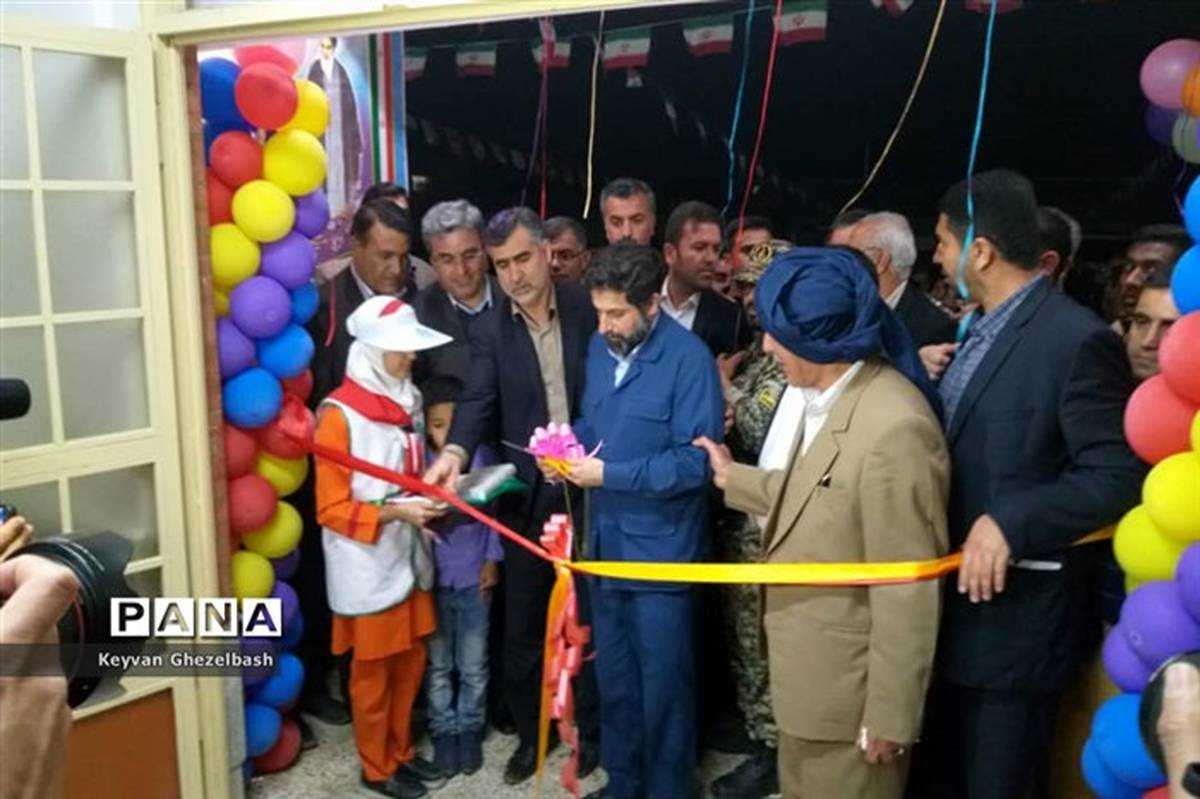 مدرسه نوساز ۸ کلاسه در روستای چاه سالم شهرستان امیدیه افتتاح شد