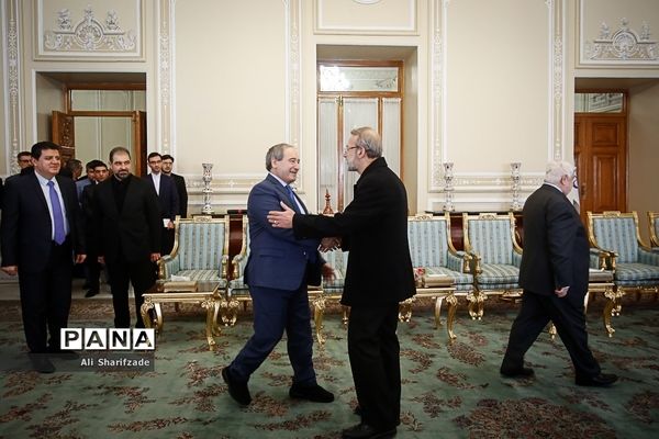 دیدار وزیر امورخارجه سوریه با علی لاریجانی