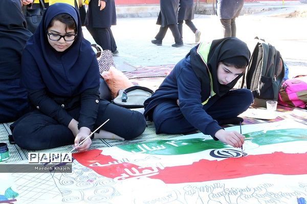 همایش ۷۰۰نفری یاوران انقلاب سازمان دانش‌آموزی ناحیه ۴ اهواز