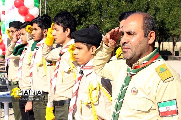 همایش ۷۰۰نفری یاوران انقلاب سازمان دانش‌آموزی ناحیه ۴ اهواز