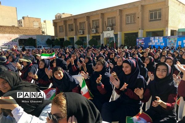 اختتامیه پنجمین المپیاد ورزشی درون مدرسه‌ای خوزستان در مدرسه دخترانه مهشاد شیرازی ناحیه ۴ اهواز