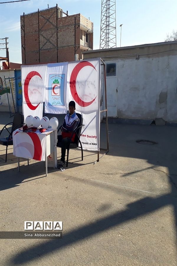کاروان سلامت هلال احمر روستای ابراهیم آباد پاکدشت