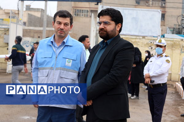 پناه‌گیری، خروج، نجات؛ مانور زلزله در خوزستان