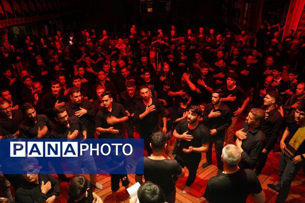مراسم سوگواری ابا عبدالله در هیات رزمندگان اسلام شهرستان خرامه 