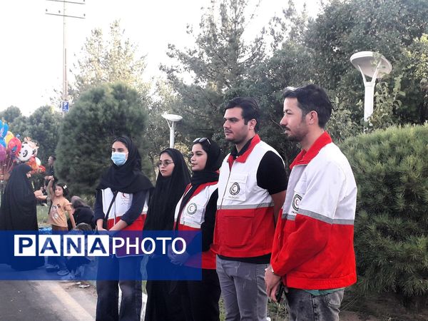 پیاده روی جاماندگان اربعین در کاشمر