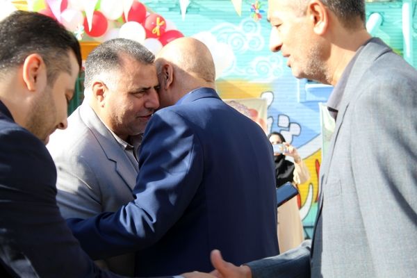 مراسم نمادین آیین بازگشایی مدارس در دبیرستان شاهد خیر سجادیه 