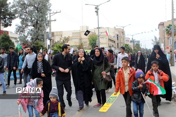 راهپیمایی 22 بهمن در زاهدان