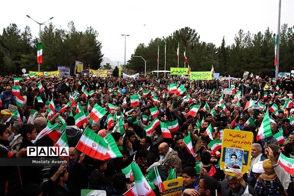 مراسم راهپیمایی 22 بهمن در شهرستان بیرجند