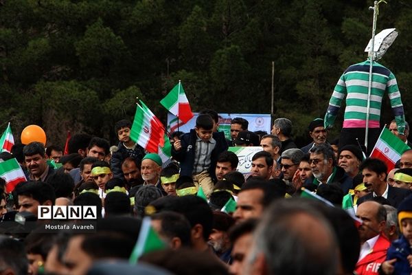 مراسم راهپیمایی 22 بهمن در شهرستان بیرجند