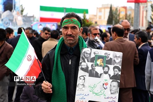 مراسم راهپیمایی 22 بهمن در شهرستان بیرجند