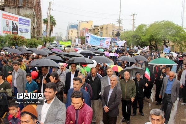 مراسم راهپیمایی 22 بهمن در بوشهر-1