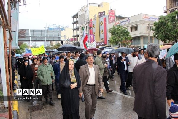 مراسم راهپیمایی 22 بهمن در بوشهر-1