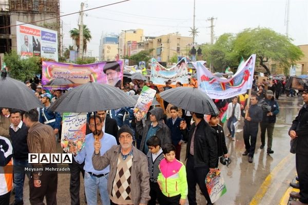 مراسم راهپیمایی 22 بهمن در بوشهر-1