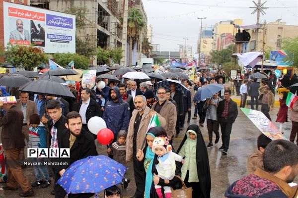 مراسم راهپیمایی 22 بهمن در بوشهر-1