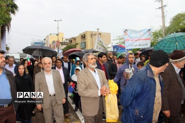 مراسم راهپیمایی 22 بهمن در بوشهر-1