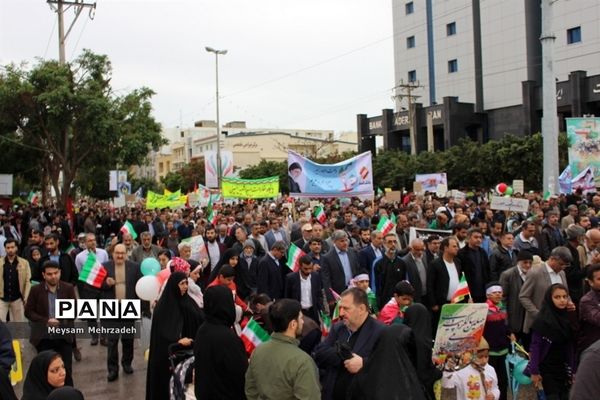 مراسم راهپیمایی 22 بهمن در بوشهر-1