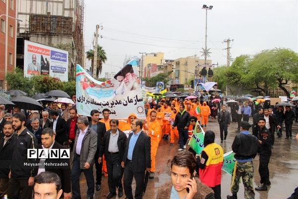 مراسم راهپیمایی 22 بهمن در بوشهر-1