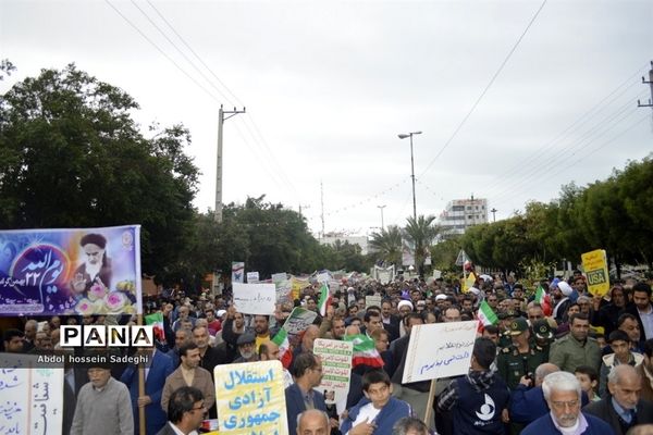 مراسم راهپیمایی 22 بهمن در بوشهر -2