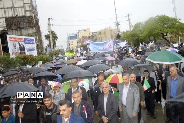 مراسم راهپیمایی 22 بهمن در بوشهر -2