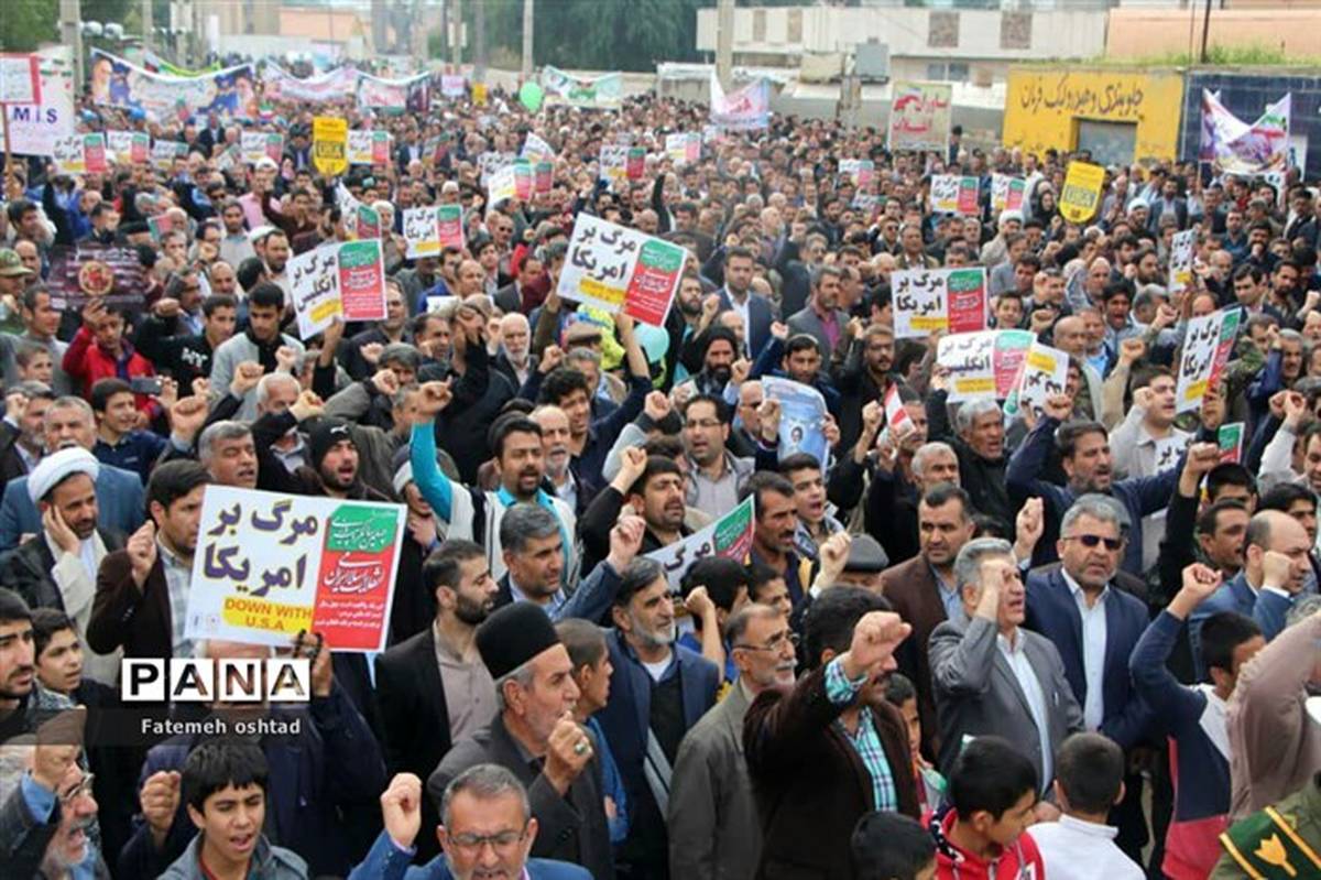 حضور پرشور مردم مسجدسلیمان در راهپیمایی ۲۲ بهمن