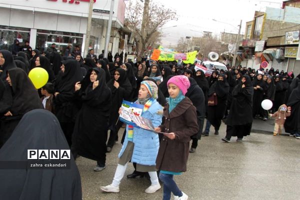 مراسم راهپیمایی 22 بهمن در نی ریز