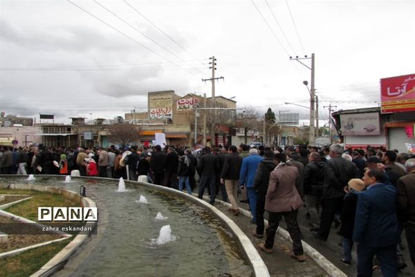 مراسم راهپیمایی 22 بهمن در نی ریز