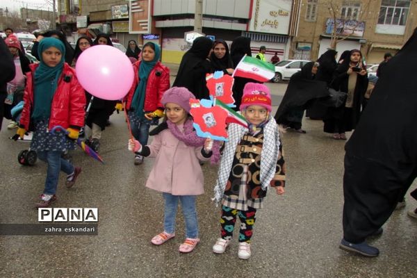 مراسم راهپیمایی 22 بهمن در نی ریز