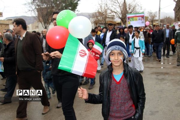 مراسم راهپیمایی 22 بهمن در نی ریز